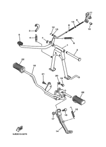 YB50 ｽﾀﾝﾄﾞ. ﾌｰﾄﾚｽﾄ