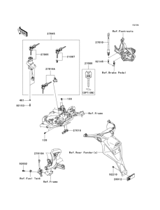 KLE650 Замок зажигания