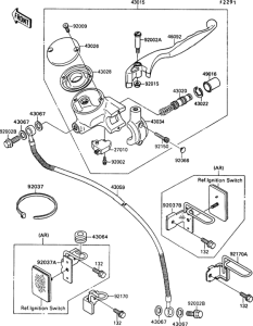 VN1500 Главный тормозной цилиндр