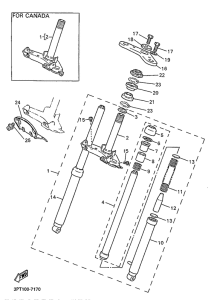PW50 Передняя вилка