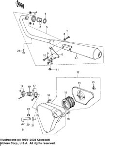 KZ200 Air cleaner / muffler