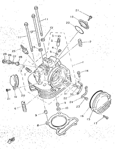 SR250 Головка цилиндров