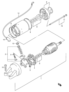 RF900 Стартерный мотор