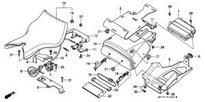 NR750 Seat / tool box