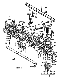 GS550 Carburetor assy