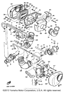 XV700SSC Воздушный фильтр