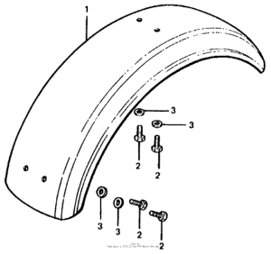 CT70 Задний бампер