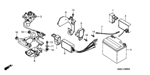 NSR125R Аккумулятор