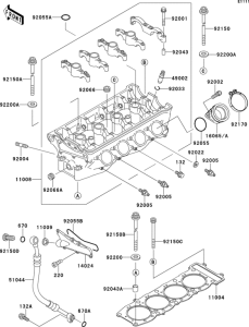 ZX750 Головка цилиндров