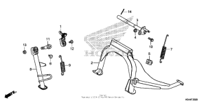 NSS300 (ABS) Подножка
