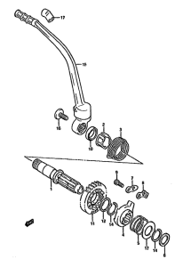 DR350 Ножной стартер