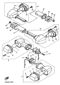 YZF750R Поворотники