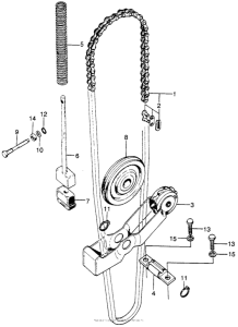 SL175 Cam chain + tensioner