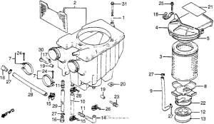 CM400 Воздушный фильтр