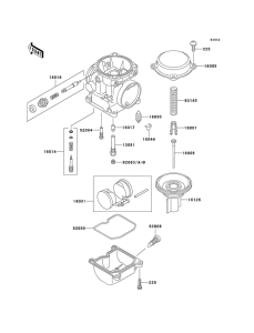 ER500 Детали карбюратора