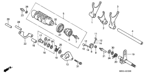 VF750C Вилка переключения передач
