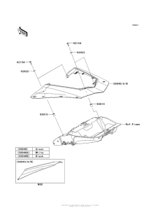 ZX1000 Боковые обтекатели