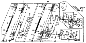 VF700C Передние аммортизаторы