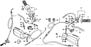 XR200R Handle switch + cables