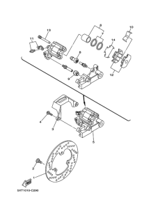 XG250 ﾘﾔ ﾌﾞﾚｰｷｷﾔﾘﾊﾟ