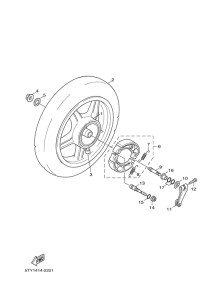 XC125 Переднее колесо