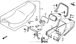 VF700S Сиденье