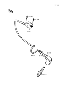 KX125 Катушка зажигания