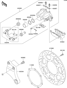 VN2000 Задний тормоз