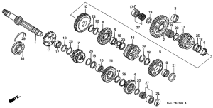 CBX750P2 Трансмиссия