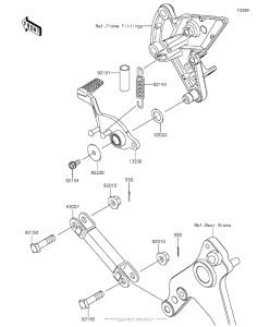 ZR1000 Педаль тормоза