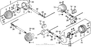 XL350 Задний фонарь