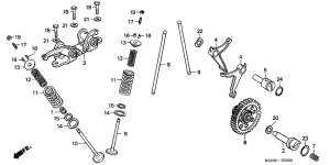 CG125 Распред вал / клапана