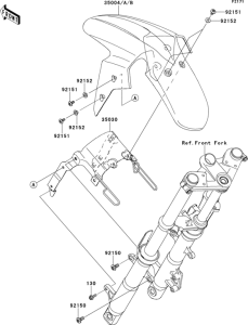 EX250 Крыло переднее