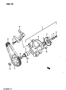 GV1400 Водяная помпа