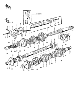 KH500 Transmission / change drum