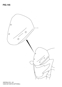 GSR750 (ABS) Visor set meter