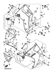 FJR1300 FJR13S Cowling comp
