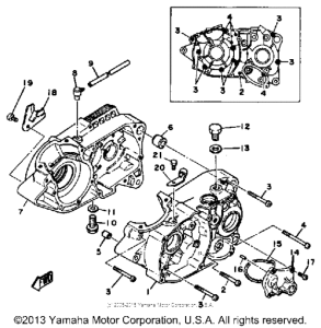 MX100H Картер двигателя