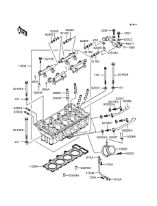 ZX400 シリンダーヘッド