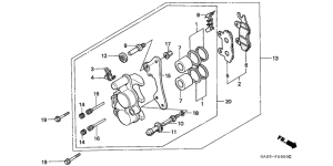 NSR75 Передний суппорт