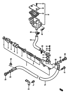GSX-750 Задний тормозной цилиндр
