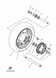 XP500 Переднее колесо