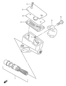 GSX750 Передний тормозной цилиндр