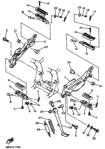 XJ400S ｽﾀﾝﾄﾞ.ﾌｰﾄﾚｽﾄ