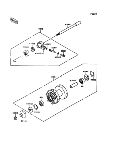 VN1500 Переднее колесо