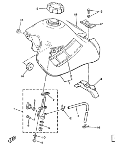 DT125 Топливный бак