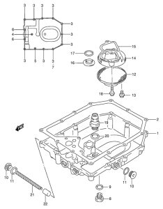 GSX600 Маслосборник
