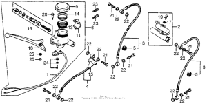 CB750 Главный тормозной цилиндр