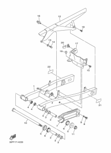 XJ6F FZ6RB Задний рычаг и подвеска