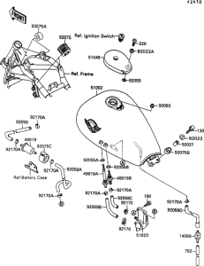 VN1500 Топливный бак
